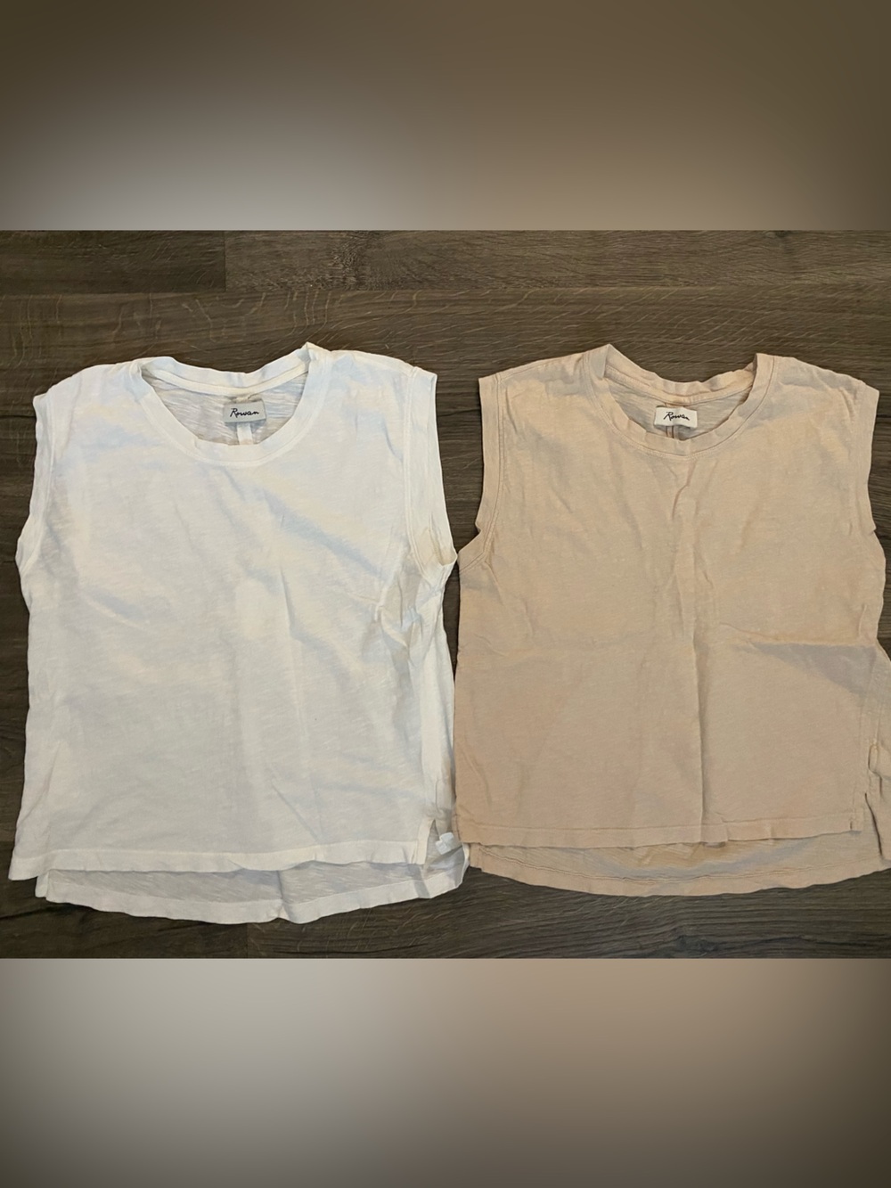 Rowan Savannah Tank Top Lot of 2 White Bone S
